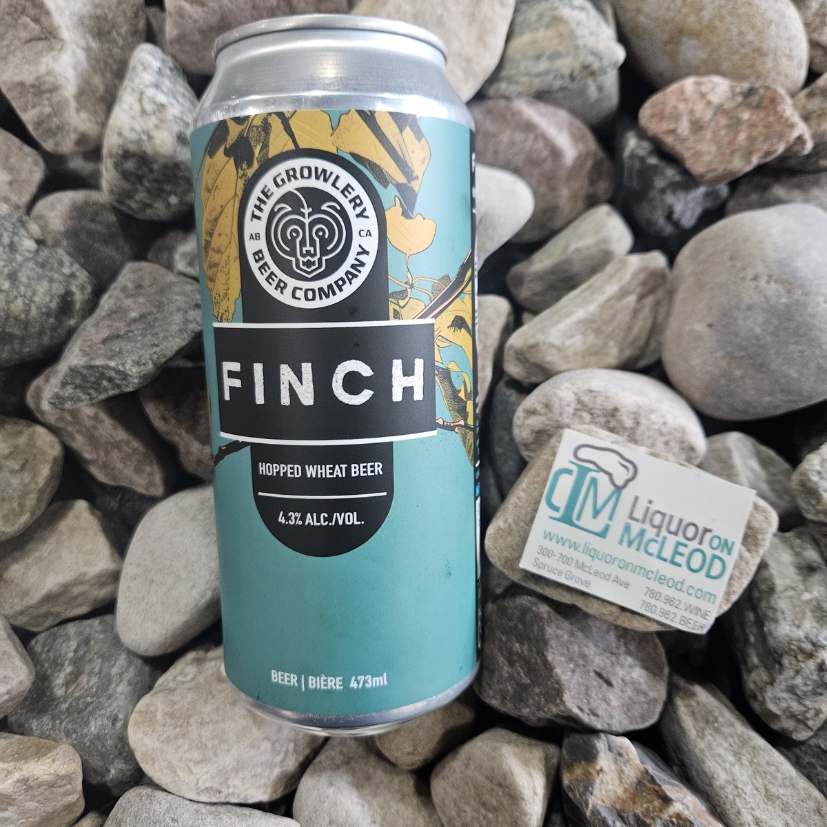 Finch from @growlerybeer combines the crispness of wheat with a delightful burst of hops. #sprucegrove #stonyplain #thegrowlery #liquoronmcleod