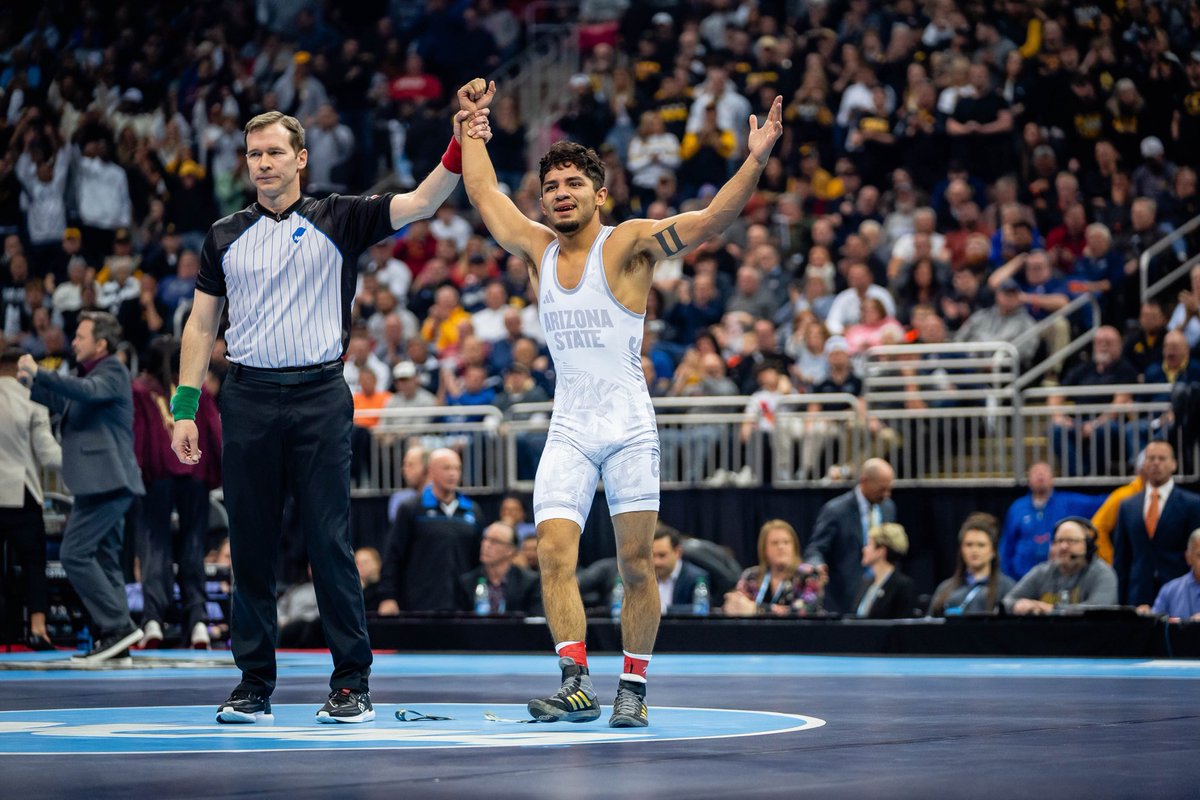 ASUWrestling's tweet photo. ARE YOU NOT ENTERTAINED? https://t.co/gKAADpgOEX