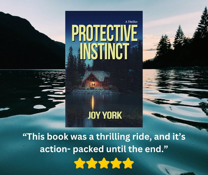 PROTECTIVE INSTINCT
@JoyYorkAuthor #newrelease #WhatToRead 
Buckle up! Joy's written another suspense roller coaster ride.