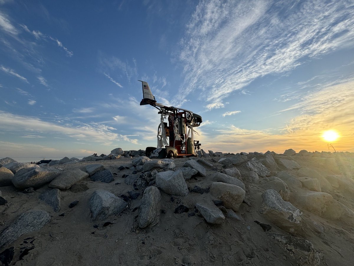 WilderUtopia's tweet image. Flowing in the breezes of the Bombay Beach Biennale on the Salton Sea, a desert renegade celebration of art, music, and philosophy that takes place on the conceptual edge of western civilization #bombaybeachbiennale