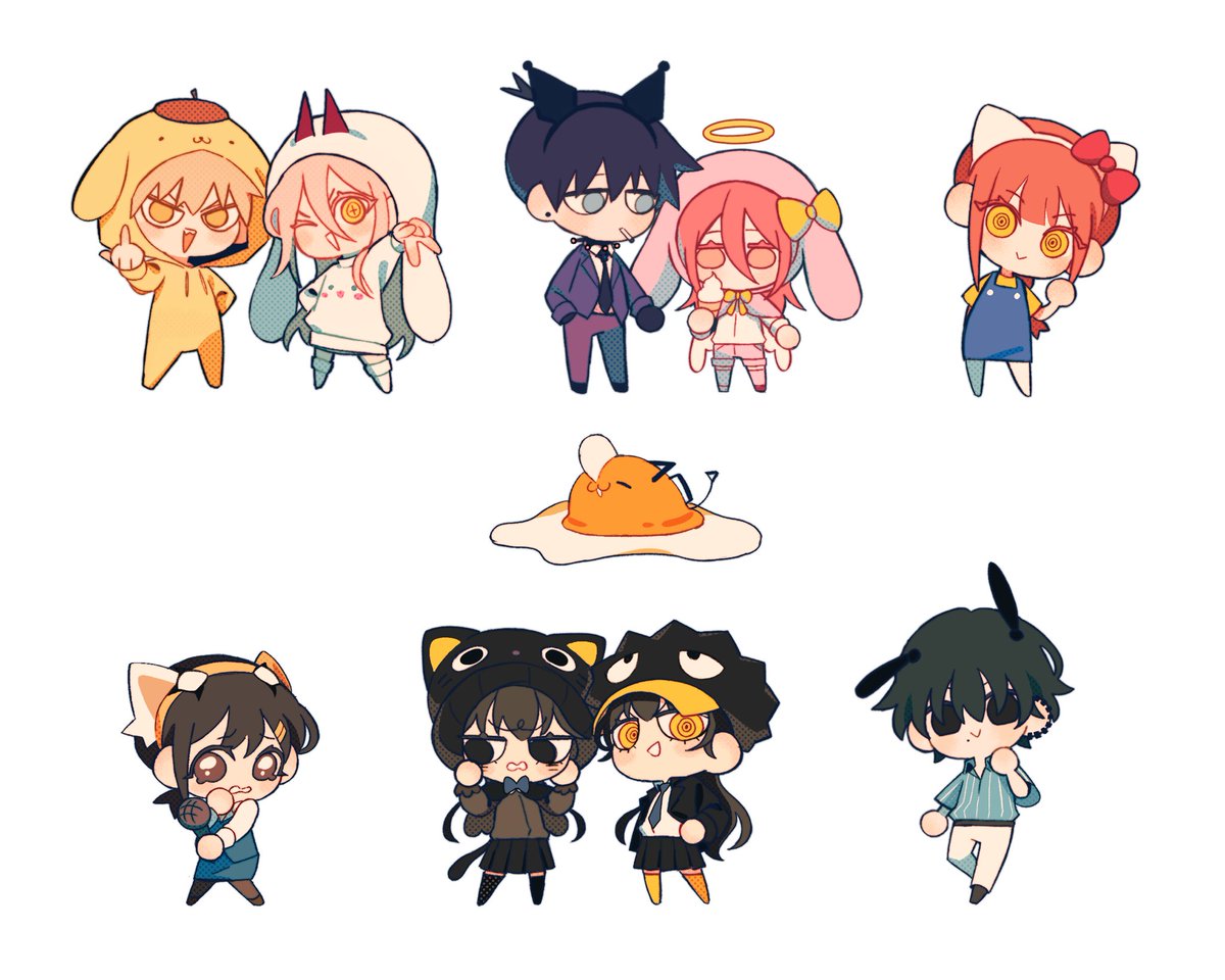 chainsaw man x sanrio +