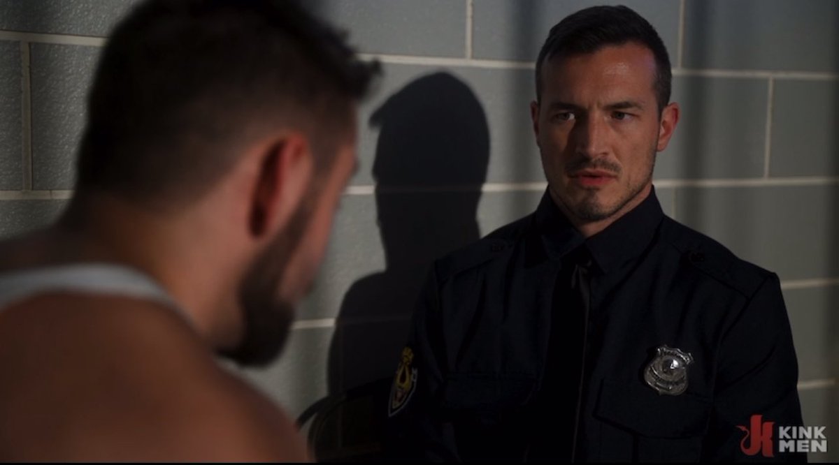 Hydraeian's tweet photo. In just his first week on the job, a novice corrections officer finds himself disillusioned and weary. Unbeknownst to him, an assignment to escort high-risk inmates to the showers is about to transform his life in unimaginable ways <3

He is tied up, waterboarded &amp; fucked; https://t.co/OOnXFmUxt7