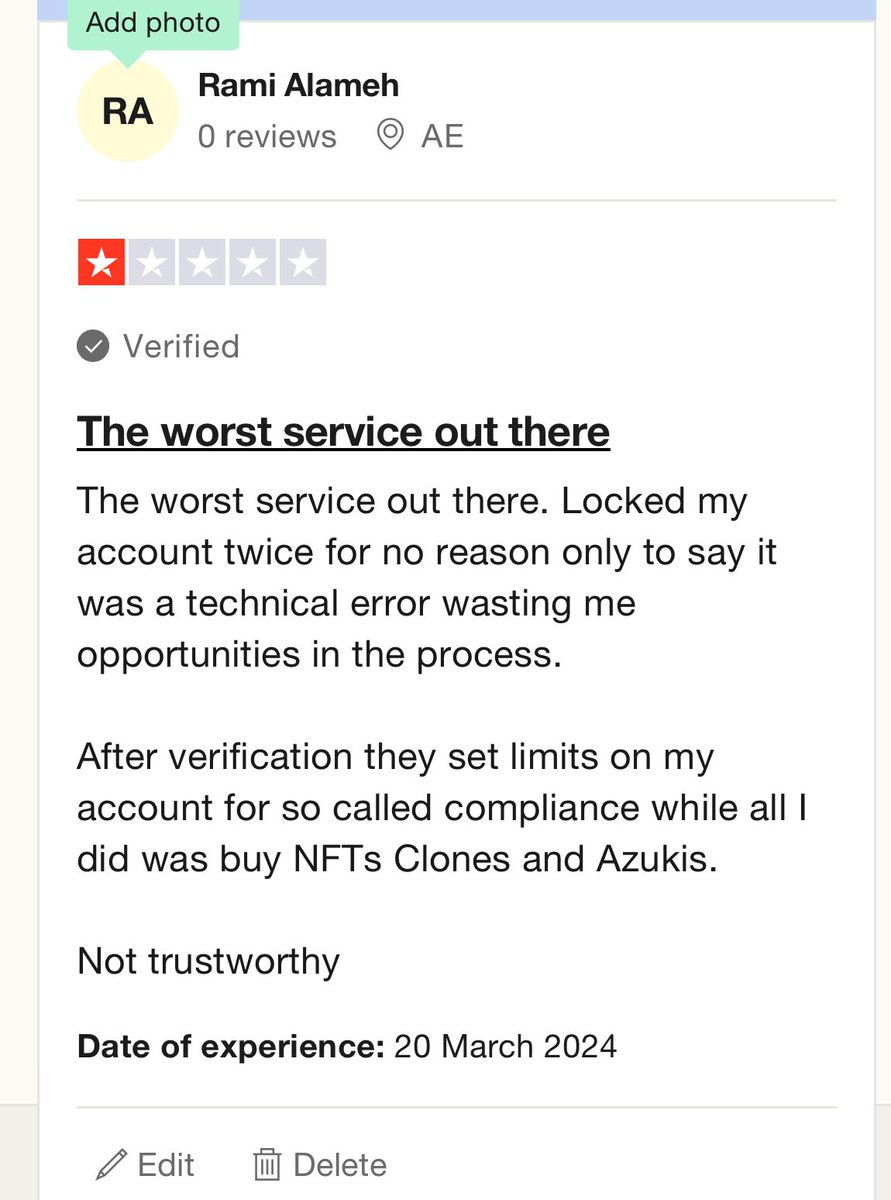 akylles's tweet photo. The worst service out there @moonpay and @MoonPaySupport gatekeeping decentralization even after I sent my passport, ID, Picture, Company Documents, and Law Firm registration. 

Genuinely think this behavior should be highlighted

Tc https://t.co/yDjG7U5ax8