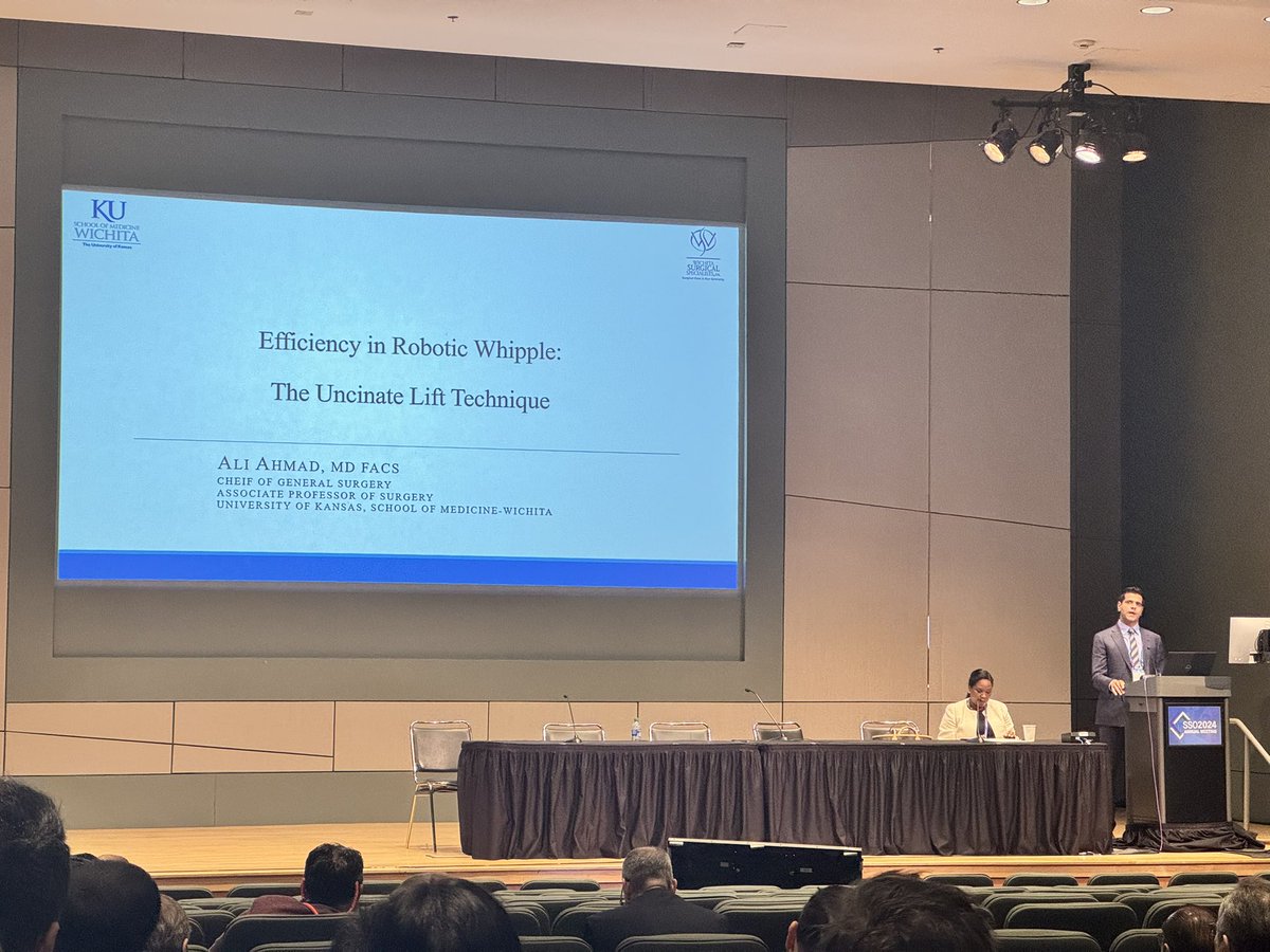 AliAhmadHPB's tweet photo. It was a privilege to present at #SSO2024 meeting in Atlanta about a novel robotic whipple technique. 
Improving efficiency and safety in a complex procedure!
@SocSurgOnc https://t.co/xSTEx2cnjY