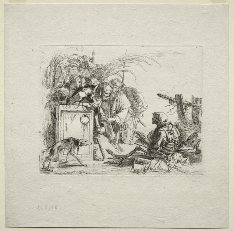 VeniceArtGuide's tweet image. Giovanni Battista Tiepolo, Various Caprices:  Death Giving Audience, 1785 #cmaopenaccess #museumarchive clevelandart.org/art/1924.575.9