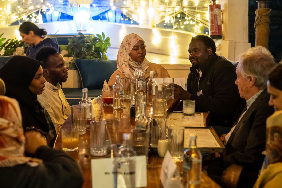 Ramadan is a time for spreading the values of compassion &amp; peace.

I had the honour of sharing an Iftar dinner with some of the more than 500,000 Sudanese refugees &amp; asylum seekers who have been welcomed into Egypt.

My solidarity with them &amp; all those forcibly displaced.