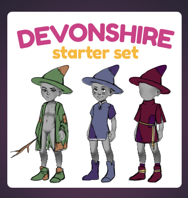 grimsbrook's tweet photo. Here's our dark, nature and seer class starter sets!
Which one do you prefer?

Designs are not final.

#devonshire #avatarsite #game #upandcoming #witches #fantasy https://t.co/3DVTqSjPgy