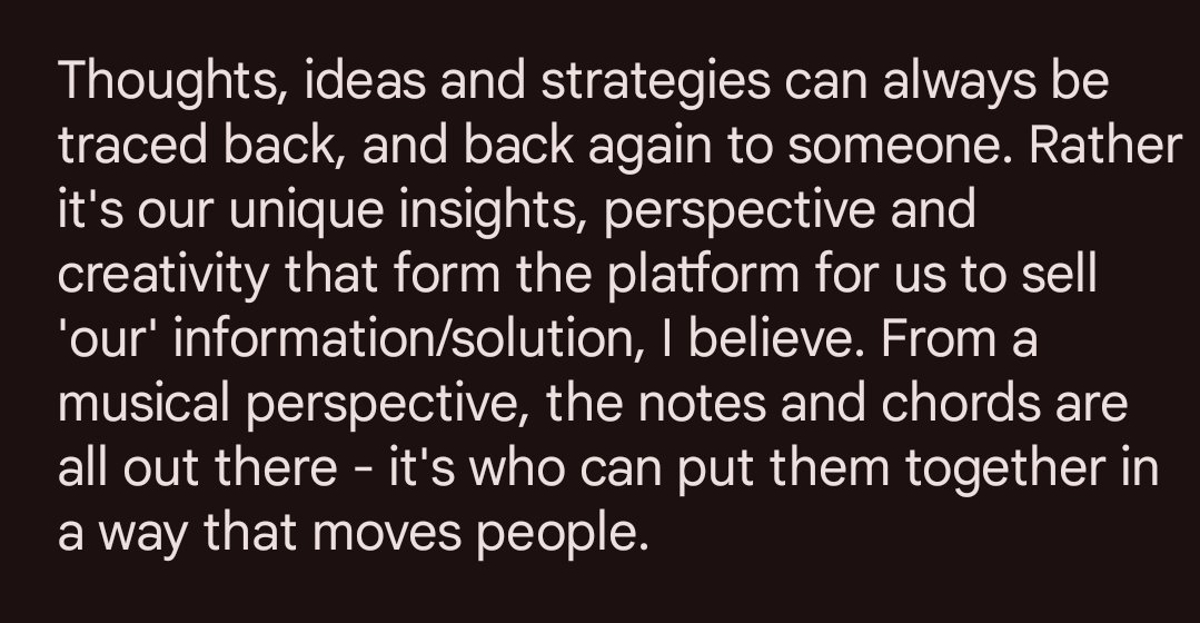DeanKendall's tweet photo. ...the notes and chords are all out there - it's who can put them together in a way that moves people. https://t.co/v9xH3tbNKF