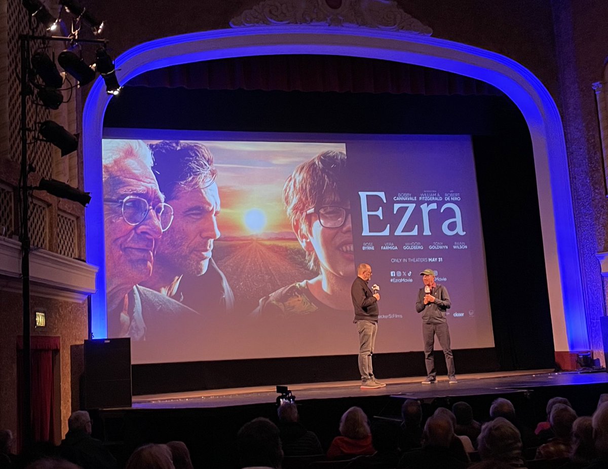 Audience in the packed Sebastiani Theatre at the Sonoma Film Festival ate up foreign-financed Ezra (May 31, Bleecker St.), the funny & moving Tony Goldwyn drama about a family (DeNiro, Cannavale, Byrne) trying to do their best for an autistic kid (rookie William A. Fitzgerald).