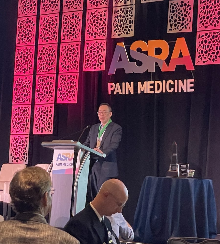 UcheUmehMD's tweet photo. Congrats @KJinnChin on an excellent #ASRASPRING24! @HSSAnesthesia had poster presentations, multiple faculty speakers and of course @ChrisWuMD Gaston Labat ๐ฅ #ASRADiversity SIG Breakfast was a highlight. Looking forward to tonight's celebration ๐ ๐พ https://t.co/nqzkaoTTu5