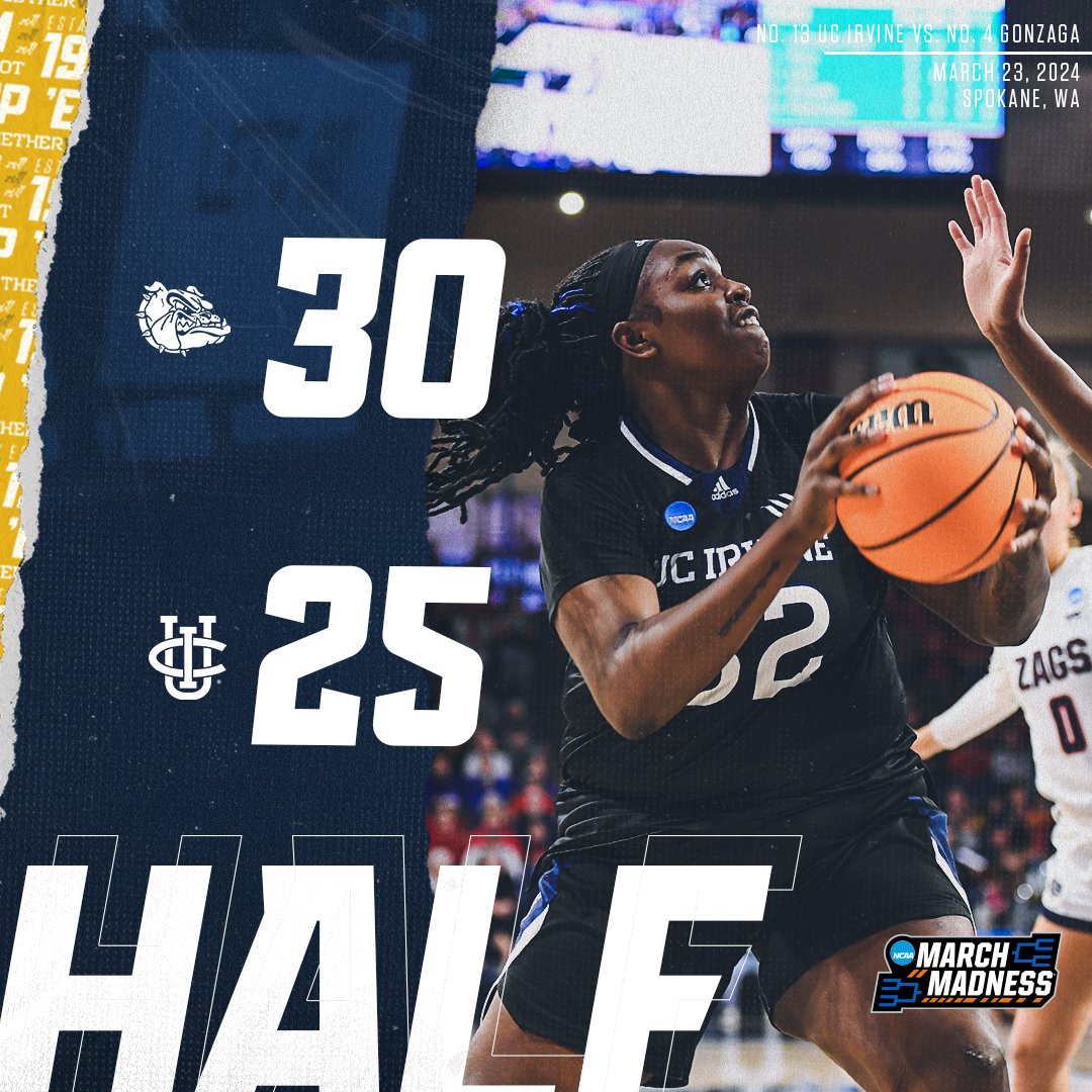 We got a close one at the half! Nevaeh Parkinson leads the 'Eaters in scoring with 8 points. #TogetherWeZot #StillHungry