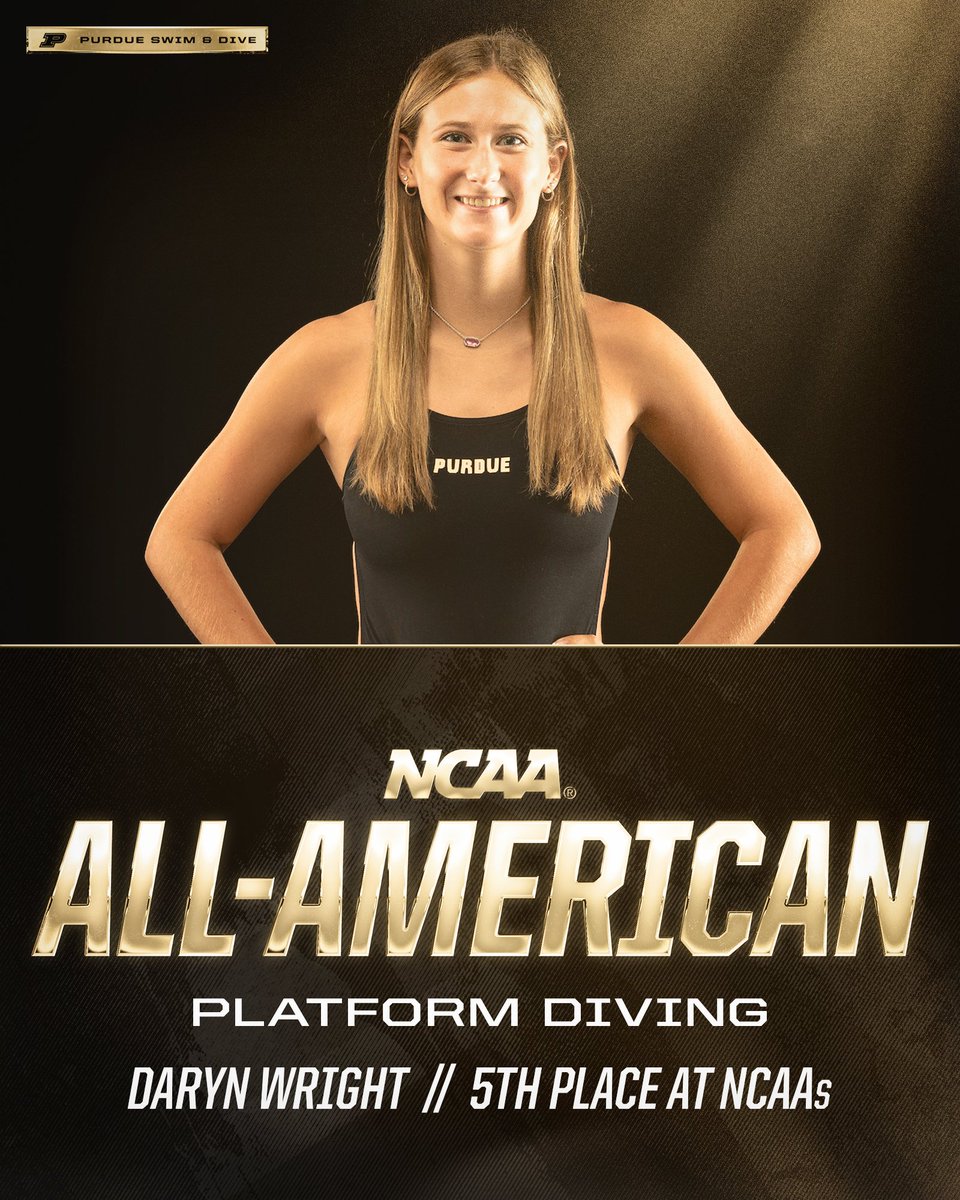 Daryn led our trio of @PurdueDivers on the Tower at NCAAs. 5th Nationally for #Purdue's 2nd Top-5 finish of the week at the national championship meet. 🚂 #BoilerUp x #AllAmerican 🇺🇸