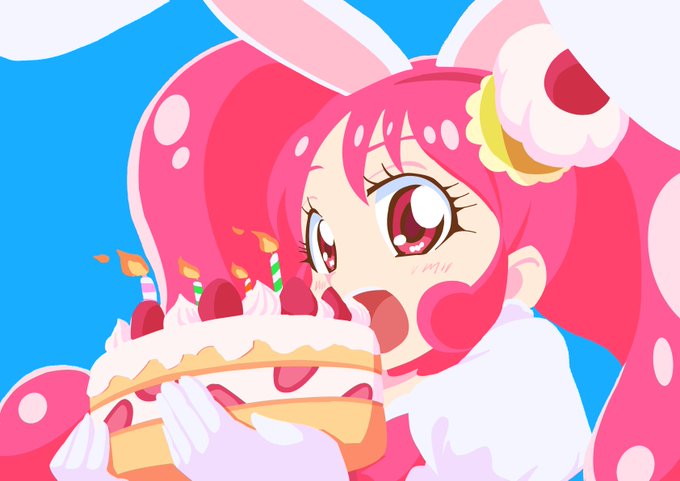 「holding strawberry shortcake」 illustration images(Latest)