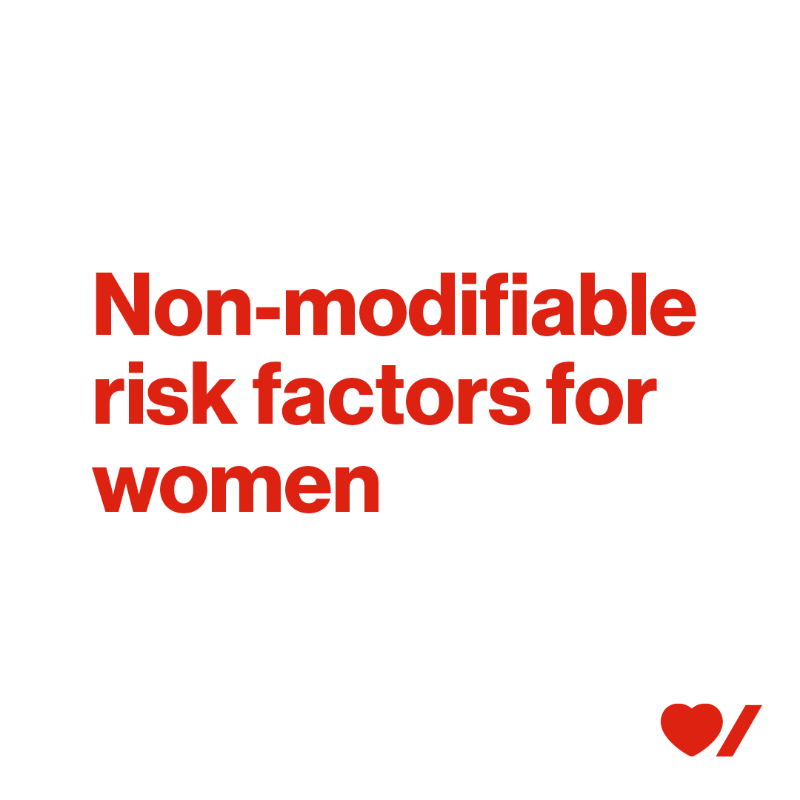 HeartandStroke's tweet photo. Some factors are beyond your control, but can still contribute to your risk factors for heart conditions and stroke. 
Swipe to learn the top non-modifiable risk factors and learn more.
#BeatHeartDisease #BeatStroke