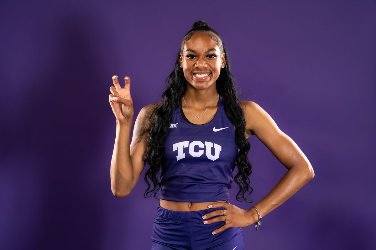 The Frogs were 𝐅𝐋𝐘𝐈𝐍' in the 400m hurdles!!!

1. Tia Williams (58.12) - No. 2 in TCU history
2. Amelliah Birdow (58.26) - No. 3 in TCU history

#GoFrogs