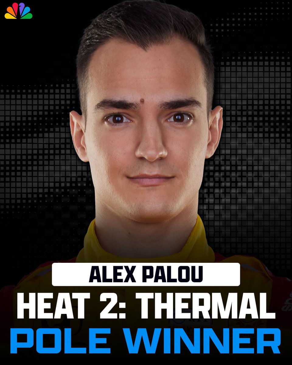 REPOST to congratulate Alex Palou! He wins the pole for Heat 2 AND would lead the field to green in the main event should he win that race. #INDYCAR