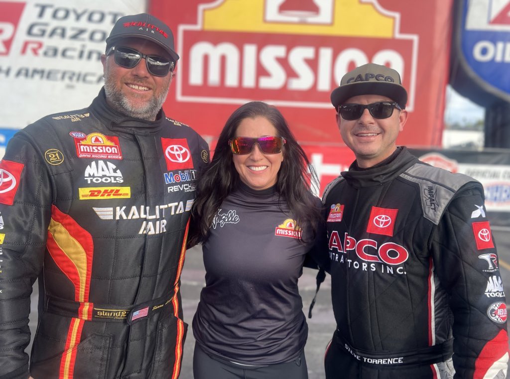 Congrats to @ShawnLangdon333 and @SteveTorrence who split the Top Fuel @MissionFoodsUS #2Fast2Tasty @NHRA challenge win here in Pomona! #WinterNats