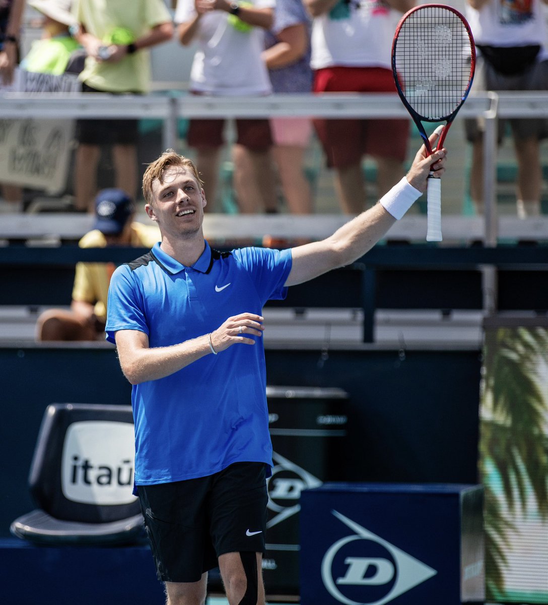 Happy with my game today and excited to keep going!! Also thanks to all the amazing @MiamiOpen fans who stayed late in the rain yesterday and were back out there today… thanks for all your support!! See you tomorrow 💪🏼💪🏼 📸 @atptour