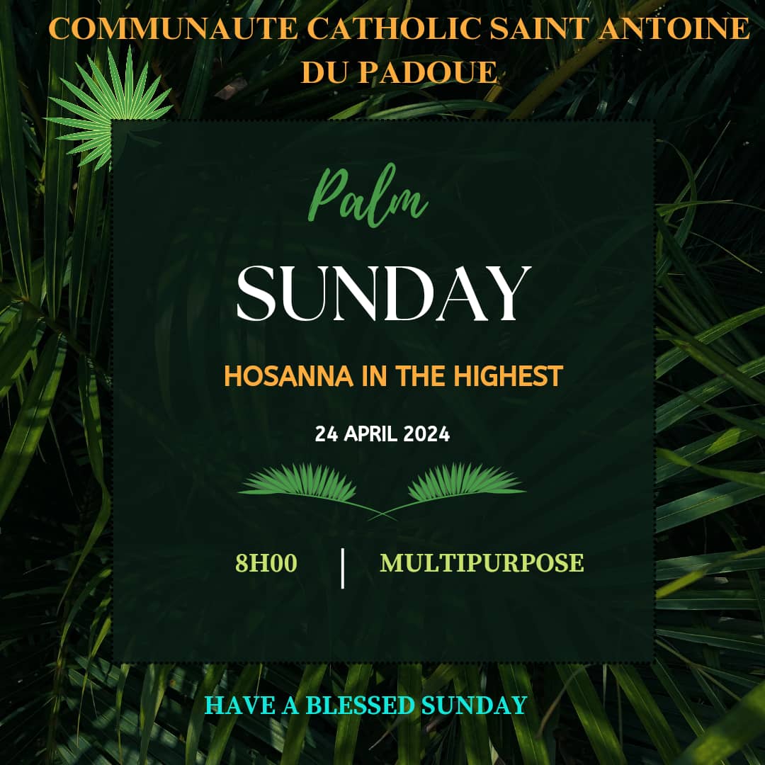 StAnthonyofPa11's tweet photo. Palm Sunday to all christian @ArchKigali @diyokibgamilco1 @UR_CoE https://t.co/ywczFH7yeq