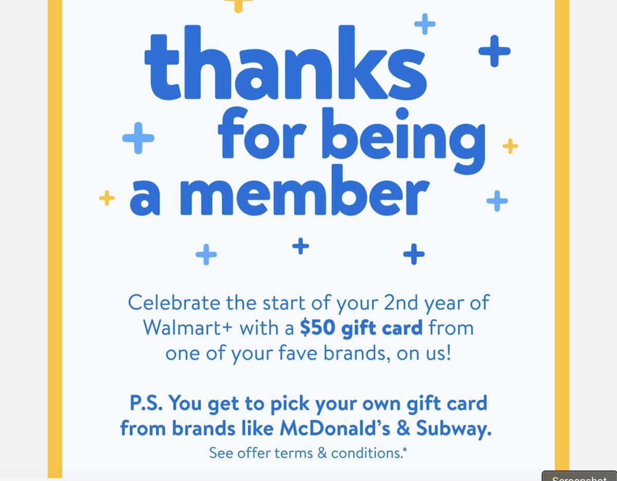 tr83ca's tweet photo. @Walmart @walmart I still haven’t received this gift card that you offered to me back in December, if I renewed my Walmart+ membership in January.  Well, I did renew.  Still waiting for the gift card. https://t.co/IChLONuY3t
