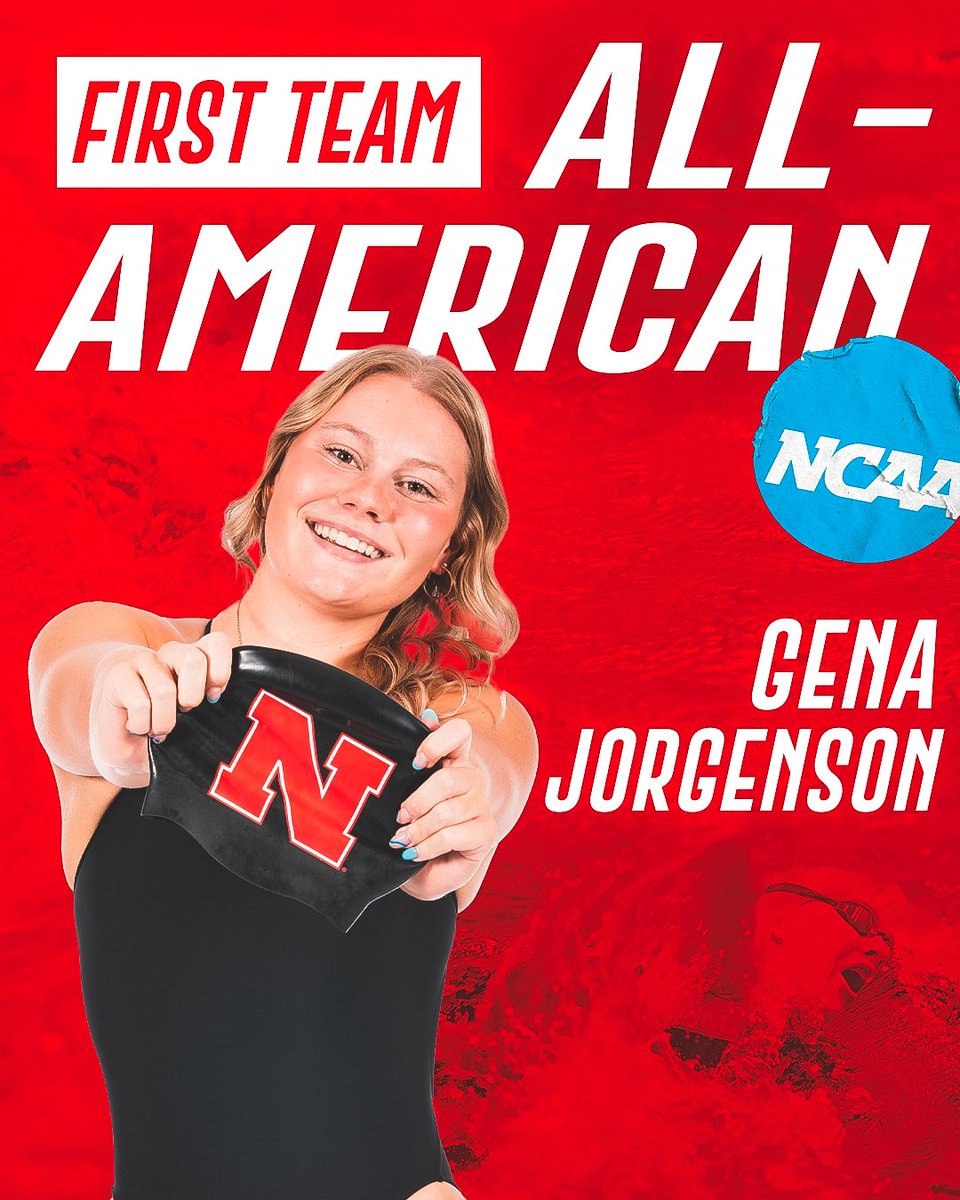 HuskerSwimNDive's tweet photo. Earned it 😤

With her record breaking 15:55.71 swim in the 1650 freestyle, Gena has become the first Husker swimmer to be named a First-Team All-American since 2001! https://t.co/nFrP4TYeU0
