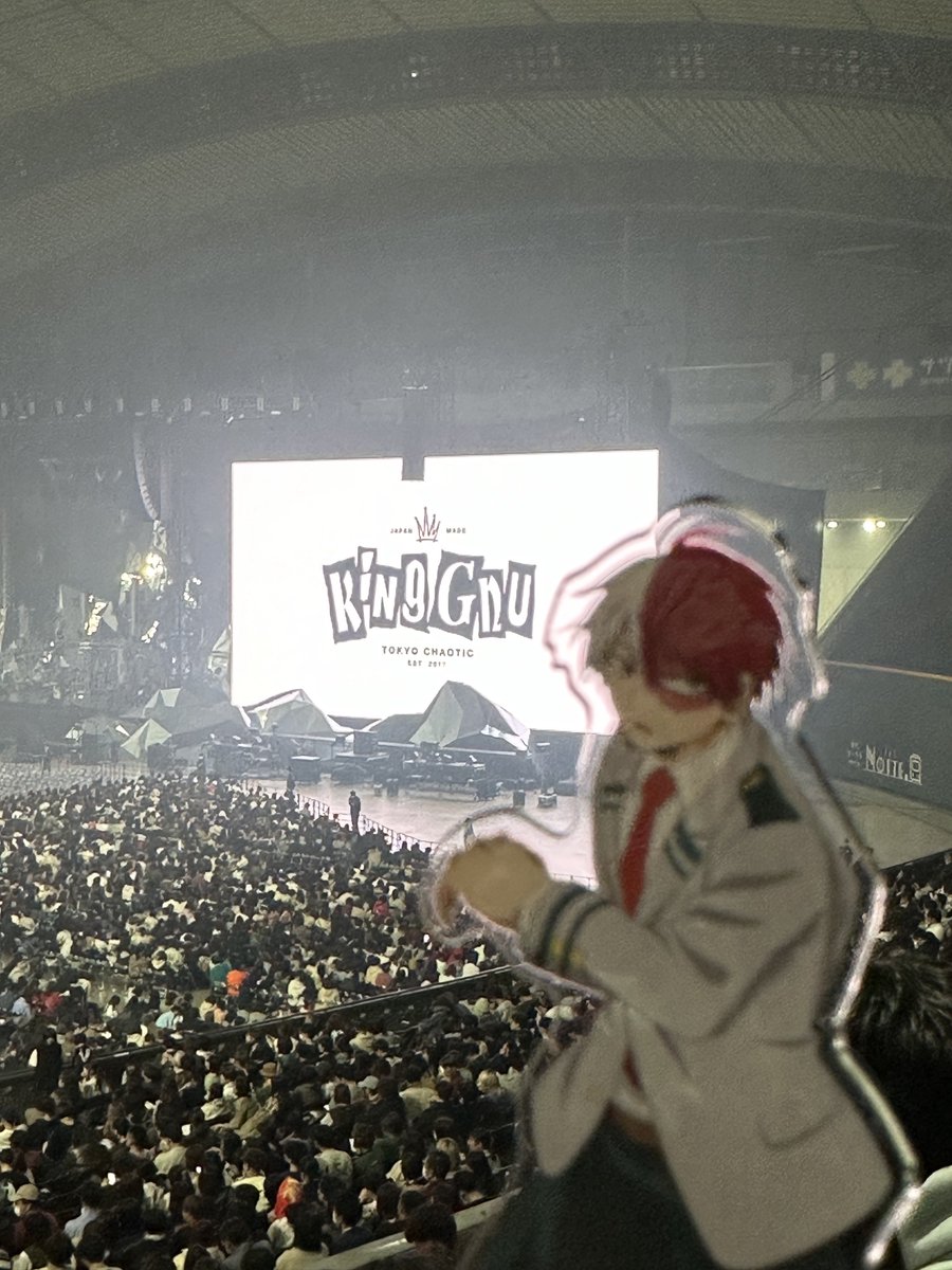 10_05___'s tweet photo. 最高な5大ドームツアーファイナルでした
曲で泣き映像で泣きMCで泣きエンドロールで泣き。。。。。King Gnuとの軌跡が駆け巡って涙腺ガバガバツアーでした
vinylの発表で出会ったから早いことに好きになってから7年目に突入、引き続き愛してます🫶#KingGnu #KingGnuDomeTour2024 #THEGREATESTUNKNOWN https://t.co/4F7oVXagJx