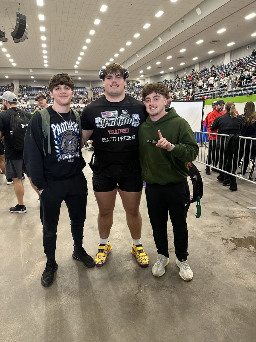 Bradyn Smith (@bradynsmith44) on Twitter photo Officially your <a href="/TxHSPWL/">THSPA</a> 308 State Champion. It all started with a dream! <a href="/MHSPowerHouse/">Coach Anderson</a> x <a href="/TheBenchDaddy/">Mike Womack</a>
New State Record 650lb Bench press. Officially your <a href="/TxHSPWL/">THSPA</a> 308 State Champion. It all started with a dream! <a href="/MHSPowerHouse/">Coach Anderson</a> x <a href="/TheBenchDaddy/">Mike Womack</a>
New State Record 650lb Bench press.