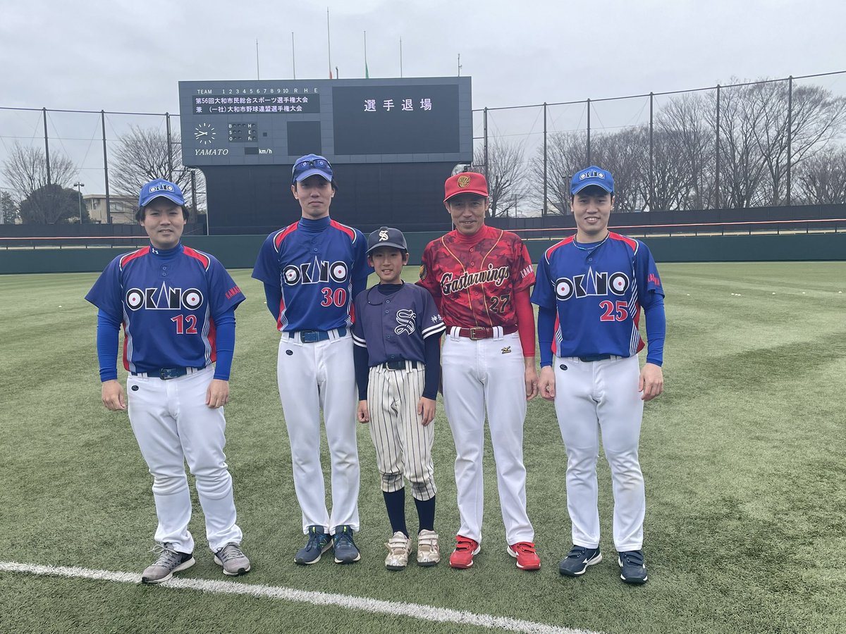 本日は大和市総合開幕式⚾️
親子三代でこうして写真撮れるのも大和市総合開幕式の良いところ！