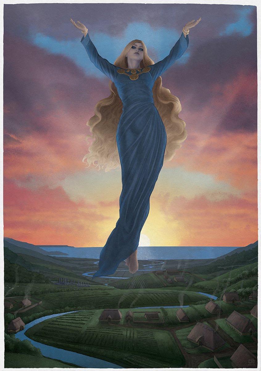 Ēostre, West Germanic goddess of the #Dawn Museum quality Giclée prints now available, just in time for #Easter 🐰🐣🐤
americanvendetta.co.uk/product-page/%…