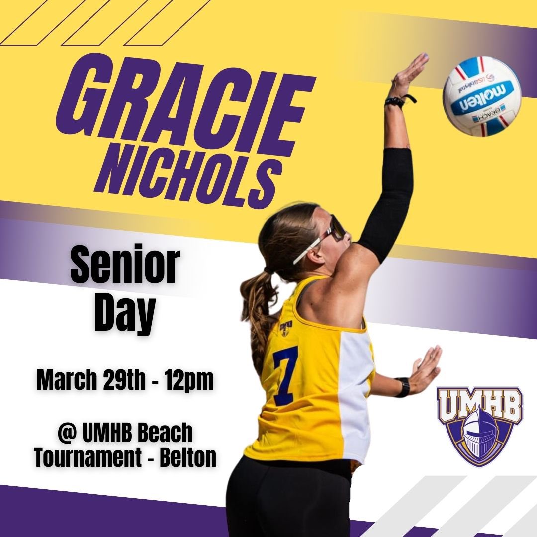 Senior Day!  Last chance to see Gracie play this upcoming Friday at UMHB Tournament.  Come celebrate her! <a href="/gracienichols_/">Gracie Nichols</a> <a href="/GISD_IPC/">GISD MTSS & Curriculum Coordinator</a> <a href="/granburyisd/">Granbury ISD</a> <a href="/ladypiratevball/">Granbury Volleyball</a> <a href="/grbyladypirate/">Lady Pirate Bball</a>