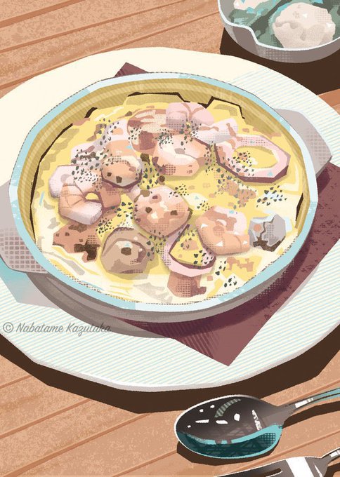 「皿 スプーン」のTwitter画像/イラスト(新着)｜6ページ目