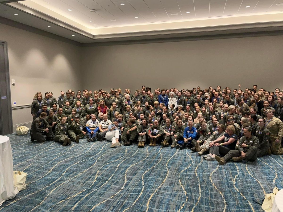 Another awesome WAI conference and ⁦@WomenMilAv8rs⁩ Flight Suit Social in the books. Looks like we’re gonna need a bigger room next year!