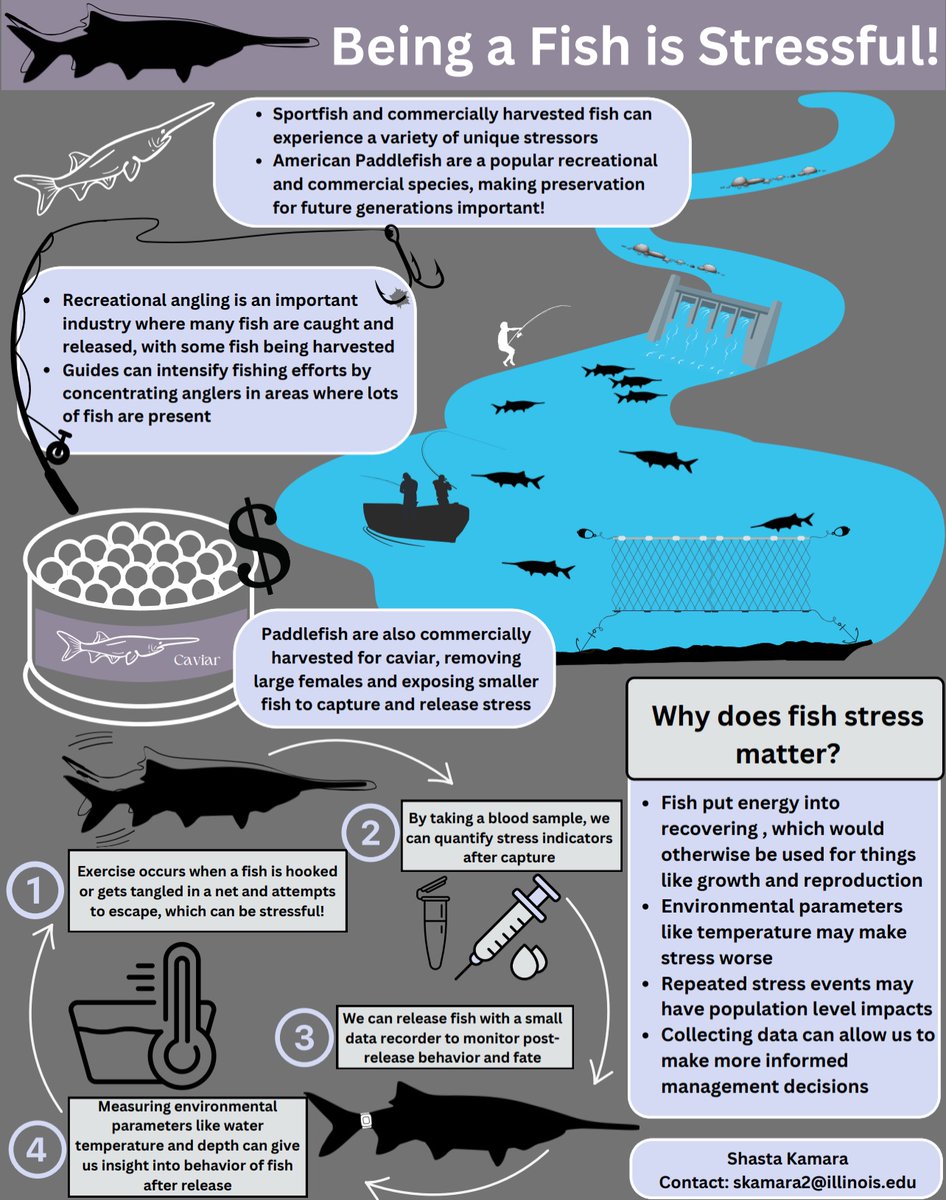 It’s always a good day to talk about Paddlefish! The NRES GSA put on a great graduate symposium with lots of diverse research. Glad Paddlefish got a chance to be part of the conversation!
