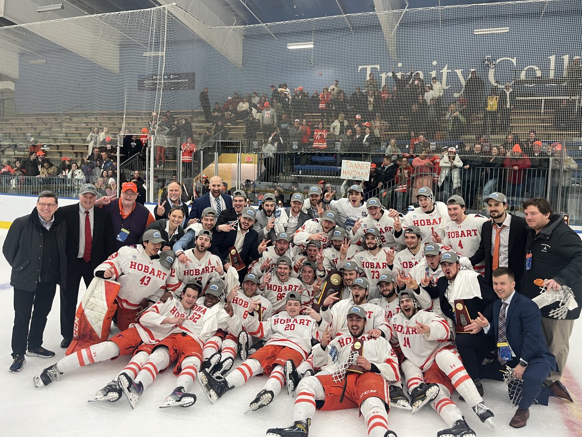 The 2024 Men’s #d3hky National Champions! <a href="/HobartHockey/">Hobart Statesmen Hockey</a> <a href="/HWSAthletics/">HWS Athletics</a>