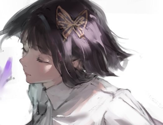 「butterfly hair ornament short hair」 illustration images(Latest)