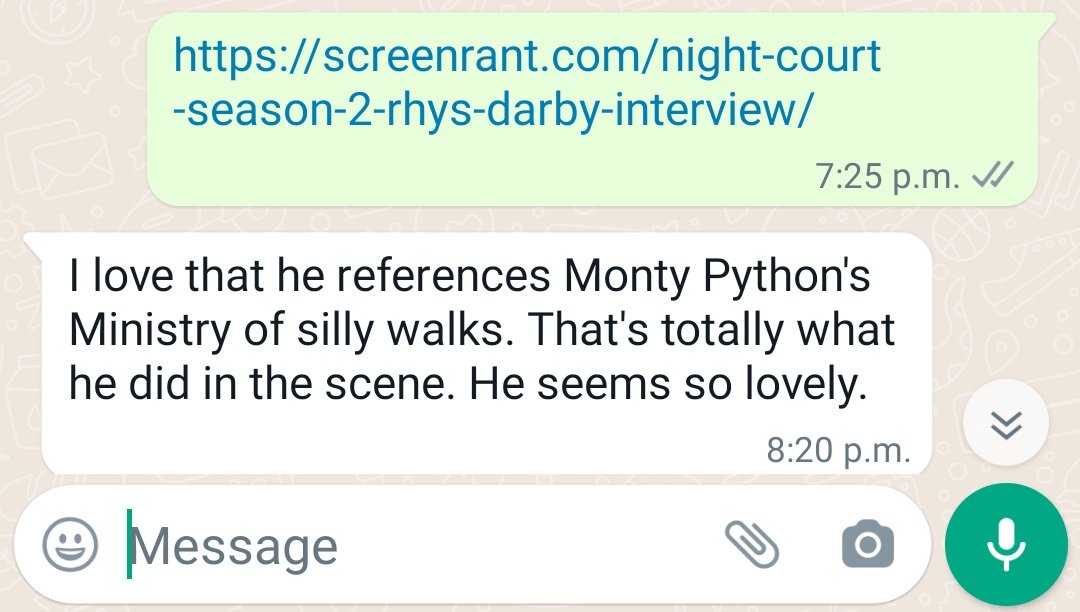 grumpyk22's tweet photo. My mom watches Night Court so we've enjoyed chatting about it and Rhys this week:) 
#rhysradness https://t.co/mWtp86xKHP