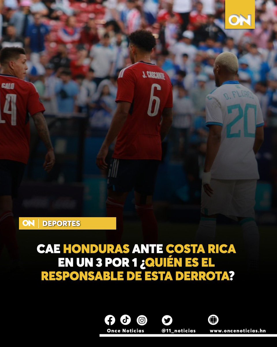 canal11hn's tweet image. #DEPORTES⚽| Final del partido y Honduras se queda sin pase a la Copa América en el Toyota Stadium, Frisco, Texas.

Mira todas las reacciones aquí: OnceNoticias.hn

#Terminó #Honduras #CostaRica
