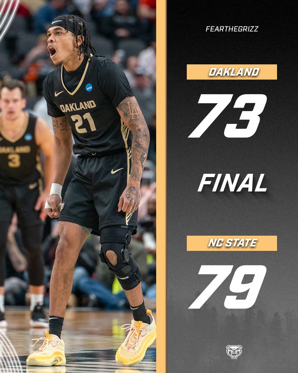 OaklandMBB's tweet image. Historic run comes to an end in overtime. Thank you all for the love and support this season... We'll be back 🖤💛