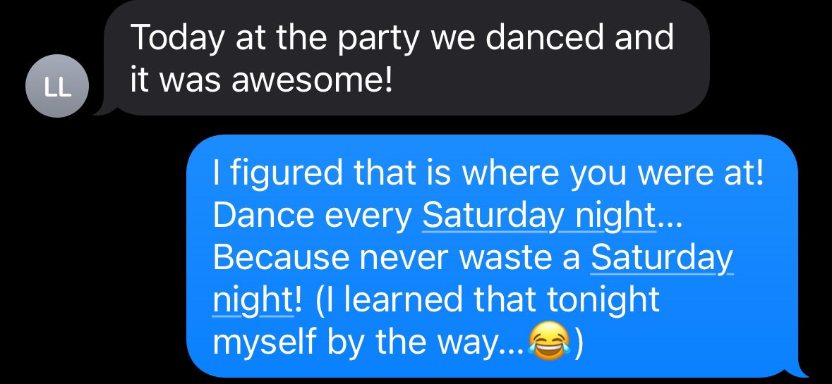 “Never Waste A Saturday Night”! (Or never waste “time”). My 80+ year old parents spent the night dancing and having fun! It had me refocus on the value of “time”! If it’s Saturday night… go have fun! You can’t get it back! Cheers! #Saturday #weekendvibes @fit_leaders 👍👍✌️🍻