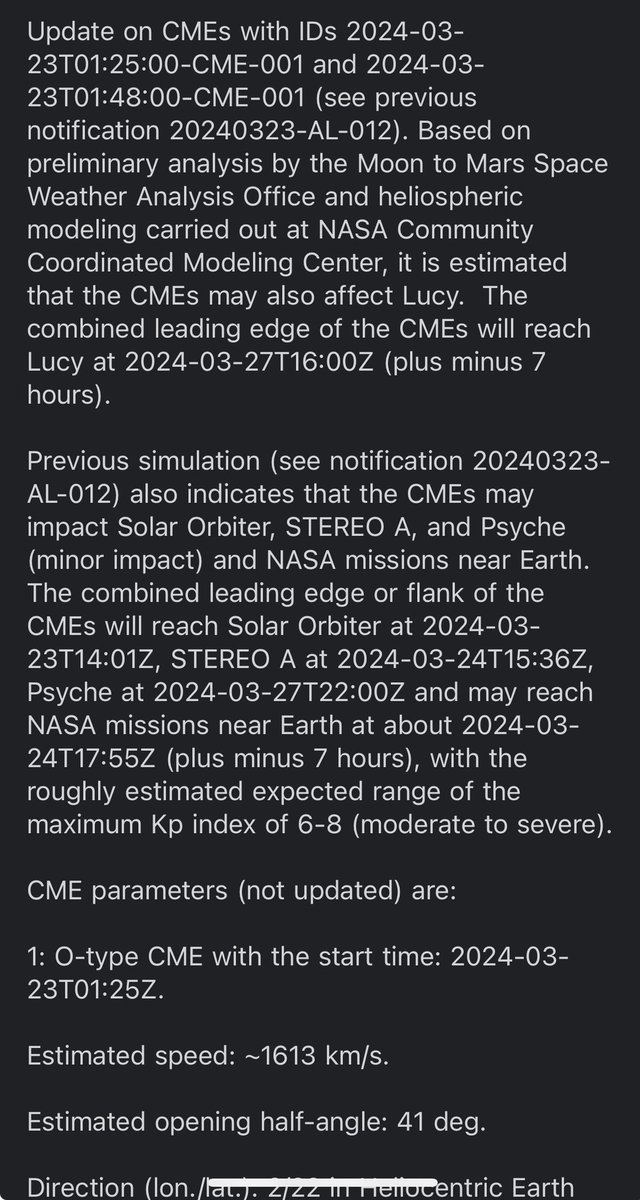 Custom space weather warnings for @MissionToPsyche from @NOAA ‘s space weather center. Sun’s active now near its maximum and I get several emails a day about flares, CMEs, and shocks. Love it. (Don’t worry about Psyche, she’s fine) #PI_Daily