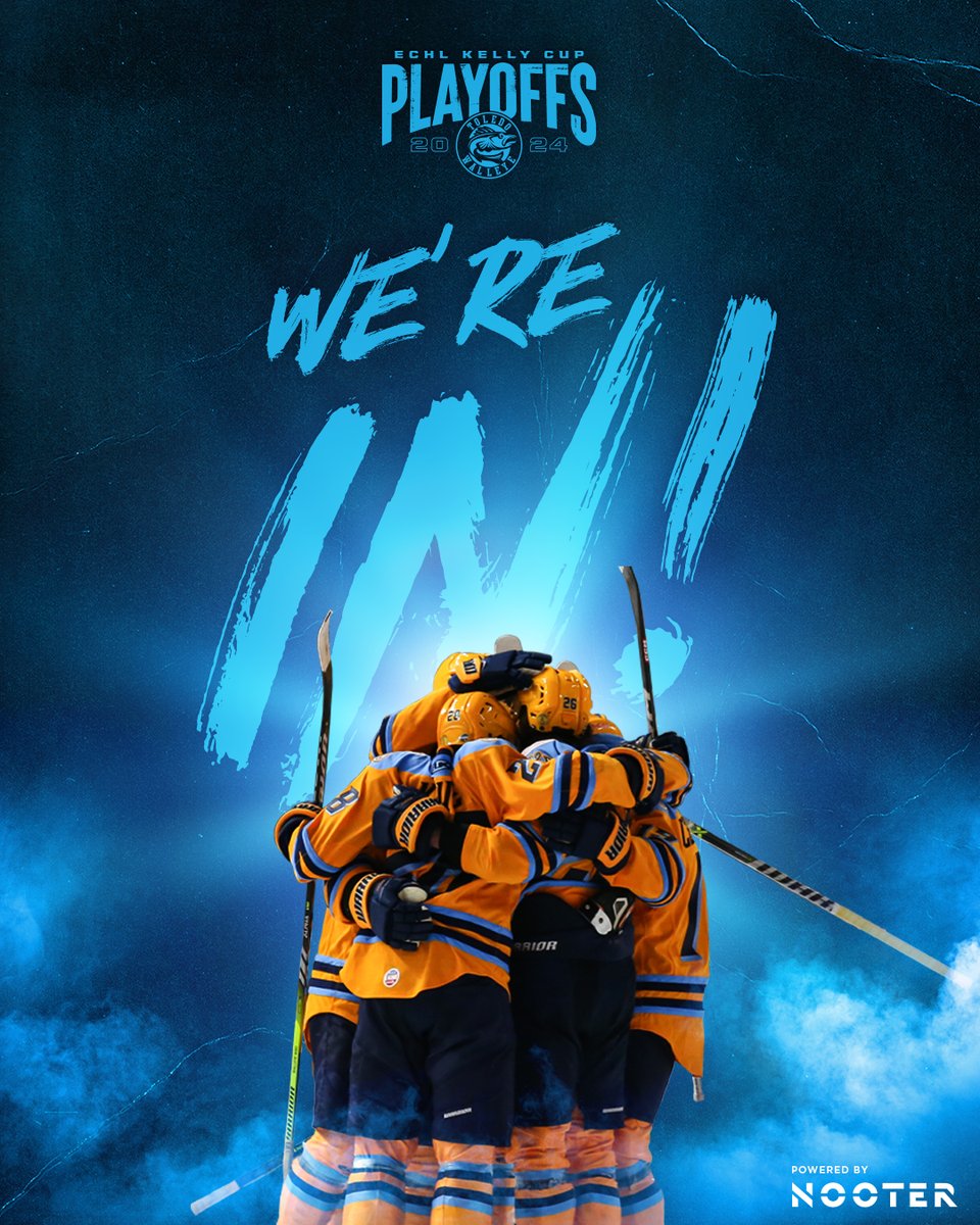 ToledoWalleye's tweet image. WE&apos;RE IN! 🚨

The Fish have clinched a spot in the 2024 Kelly Cup playoffs.

🎟️: toledowalleye.com/playoffs