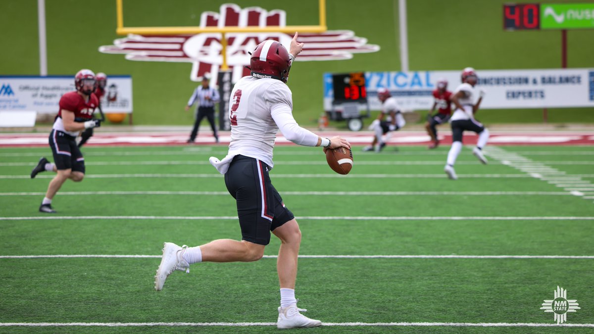 First scrimmage in the books 📚 #AggieUp x #RideForTheBrand