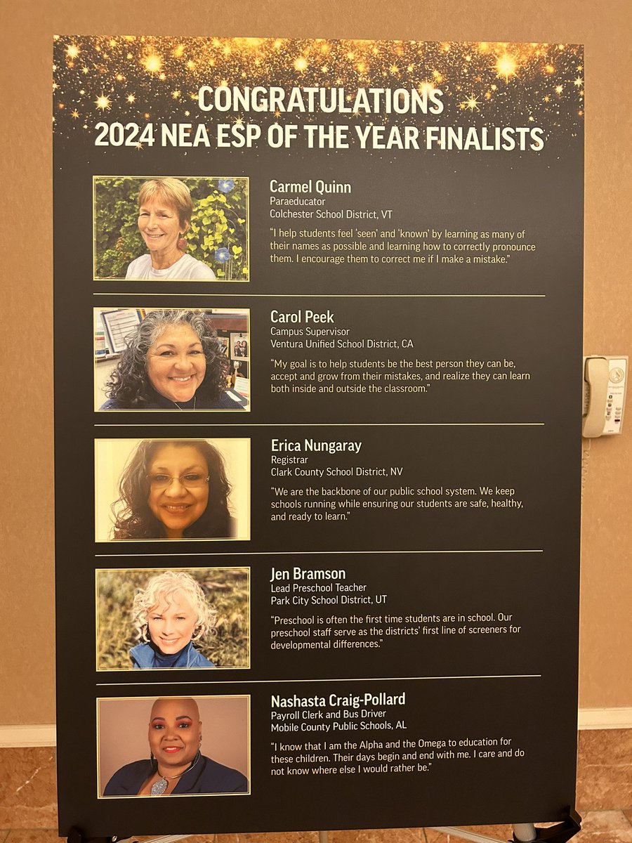 Excited to be celebrating all of the ESPs of the year tonight!  Especially excited to celebrate <a href="/kneanews/">Kansas NEA</a> and <a href="/NewtonSchoolsKS/">Newton Schools</a> own Lorisa Harder!  We are proud of the work that you do! #esp2024 #WeLoveOurESPs