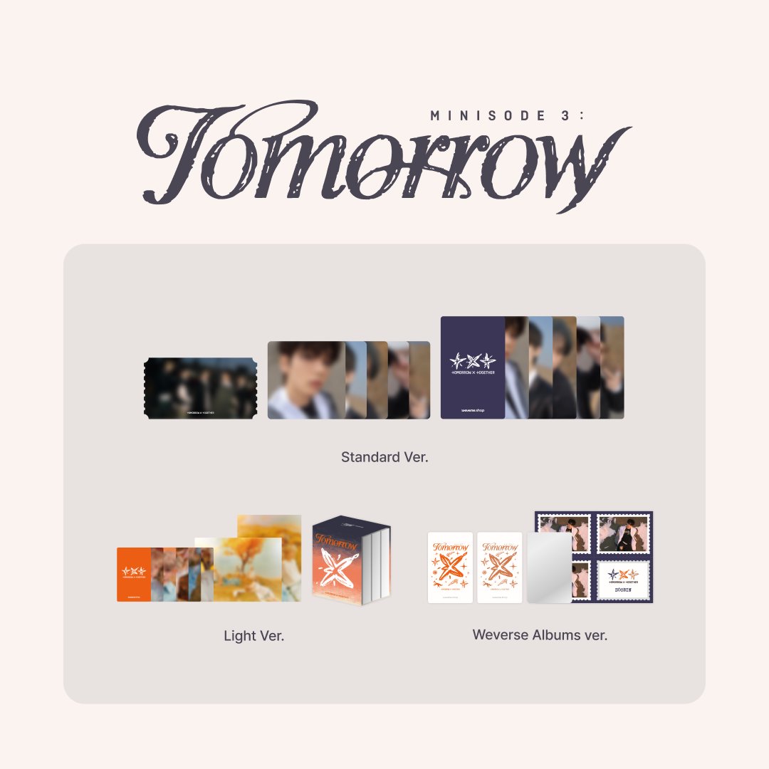 TXT minisode 3:TOMORROW Weverse shop JAPAN 特典 ホログラム 5