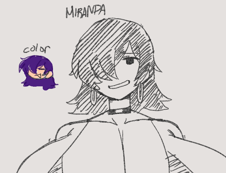 Miranda, mascot noww and also going through artblock aagh