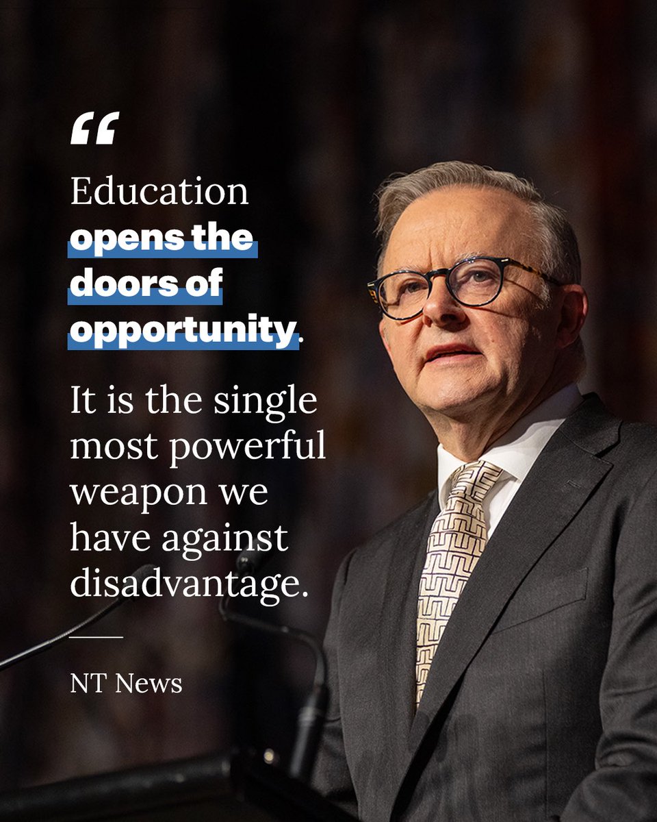 Every child in every school deserves every chance to be their best. In the Northern Territory, that means we’re fully and fairly funding every single one of the NT’s public schools. Strengthening pathways for the next generation of NT students.
