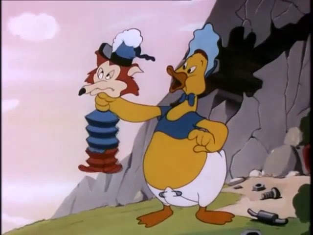 Of course I would adapt Woody Woodpecker and Felix the Cat. A few other examples (some of which are based on comics) would include: - Mother Goose and Grimm - Get Fuzzy - Beany and Cecil - Baby Huey - Pearls Before Swine - Raggedy Ann & Andy - Leonard (Turk de Groot) - Calimero