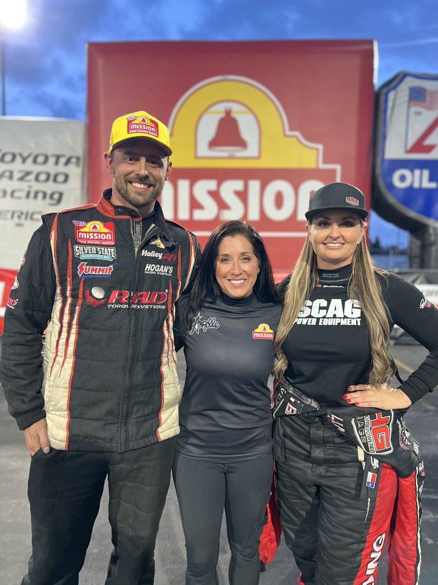 Gotta love some #FueledByMission racing! The @MissionFoodsUS #2Fast2Tasty @NHRA Challenge is all about revenge! In this case, @DallasGlenn660 was able to change the outcome of his semi-final matchup from Gainesville, while @Ericaendersrac2 remained dominant! #ProStock #WinterNats