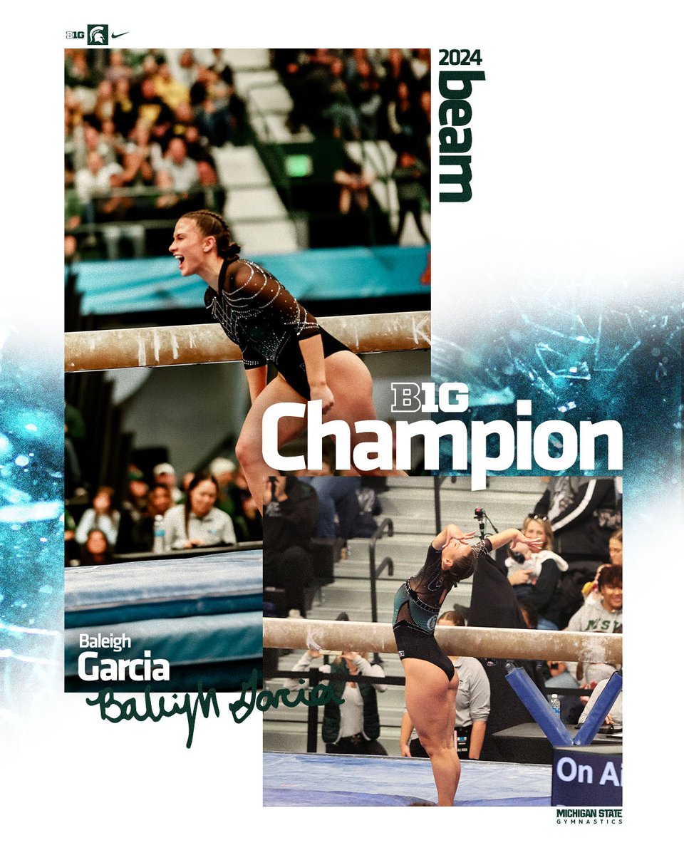 Baleigh's last routine in Jenison was a special one 💚

👑 First MSU Big Ten beam champ since 1996
👑 All-Championship Team

#NDY | #GoGreen