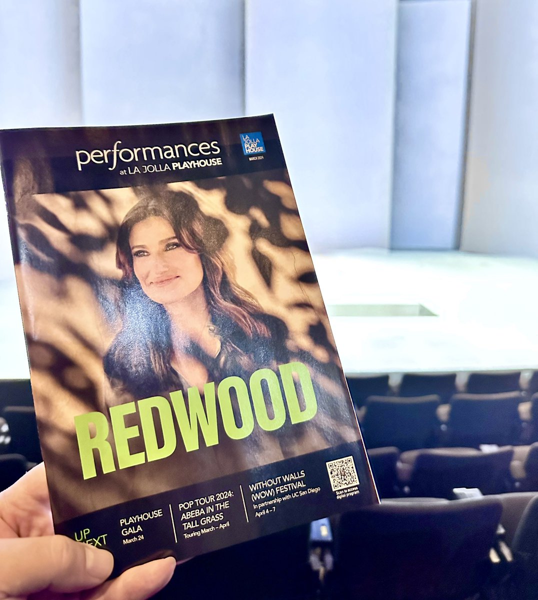Tonight’s playbill. Seeing @idinamenzel for the first time! Break legs! Or is it break limbs? 🌲🤩🎭🎶
#RedwoodMusical